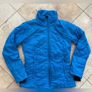 COLUMBIA Jacket Womens S Omni Heat Puffer Full Zip Mock Insulated Packable Blue